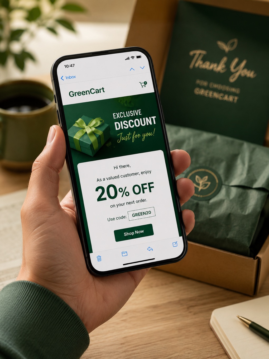 Recovery email on a phone